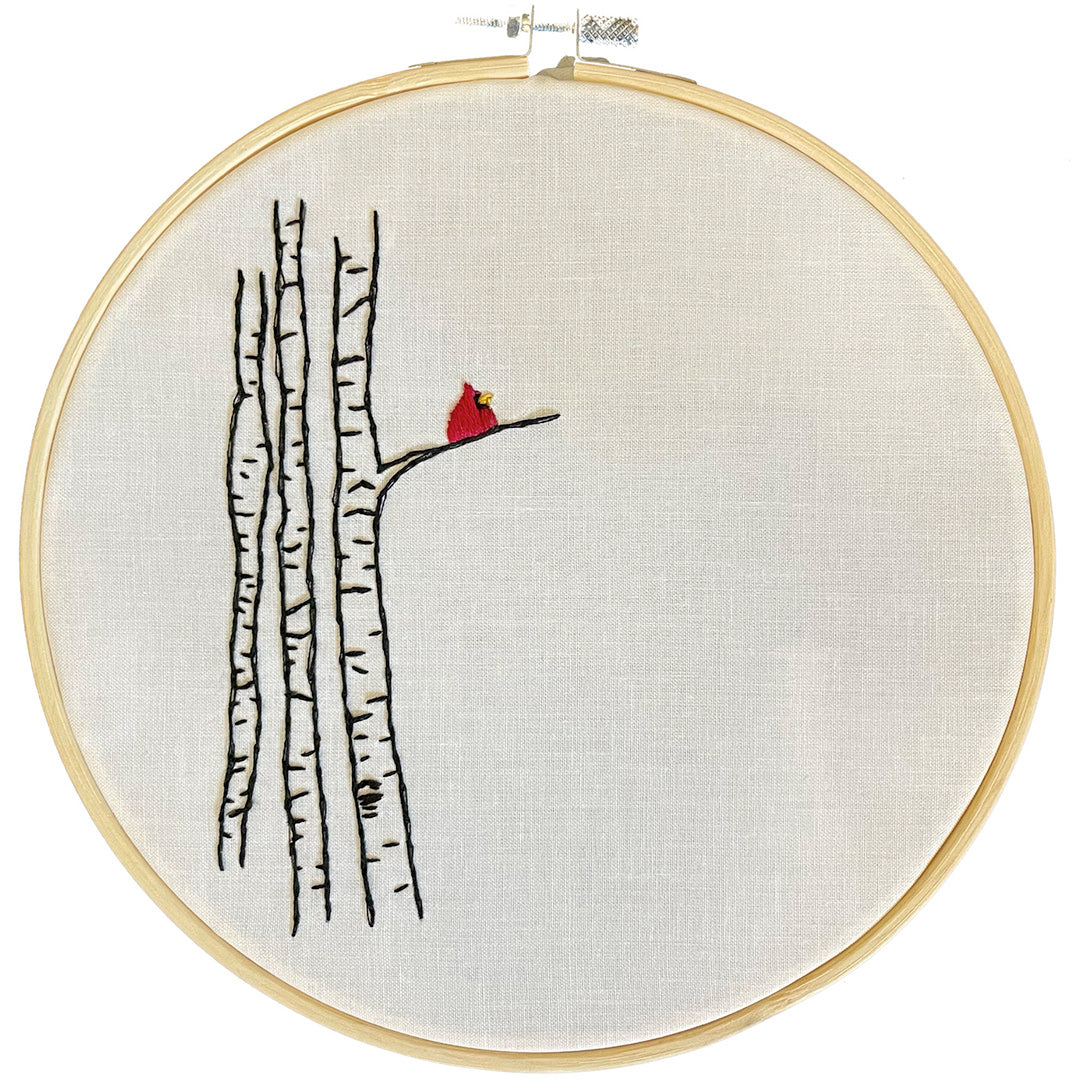 Birch Tree Cardinal